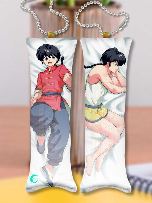 Ranma Saotome Male Mini Dakimakura Keychain